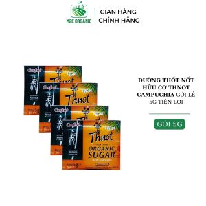 Đường thốt nốt hữu cơ Thnot Campuchia gói lẻ 5g dùng thử tiện lợi