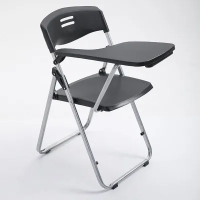Office Chair 2 in 1 Chair and Table Set Foldable Training Chair Ergonomic Integrated Chair Conference Chair with Writing Board with Cup Holder Simple Modern Learning Armchair Meeting Room Folding Chair School Student Study Chair