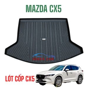 CX5 2018+ : Riêng lót cốp MAXXCAR nhựa TPE NGUYÊN SINH đúc 5D tràn viền cho xe MAZDA CX5 2018+