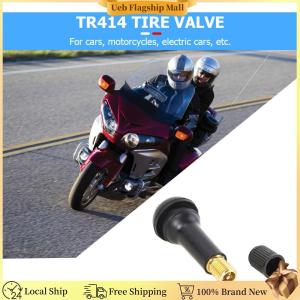 [Ueb Flagship Mall]100pcs TR-414 Snap In Rubber Valve Stems TR414 Tyre Tire Valves with Caps