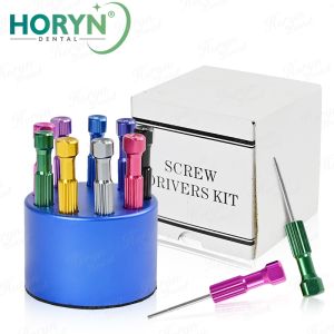 9Pcs/Set Dental Implant Screwdriver Set Dentistry Micro Screwdriver Tools Kit Dental Laboratory Implant Screw Driver