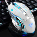 AULA S20 Programmable Gaming Mouse, 2400DPI, RGB, Lightweight, New Laser Engine, USB Optical Mouse Gaming for PC/MAC Laptop Computer. 