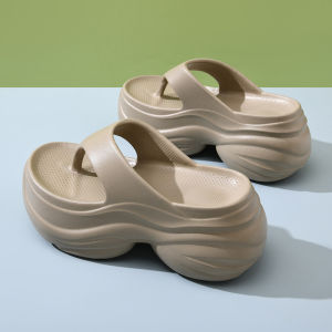 [Free Shipping] High-heeled Eva slippers 2025 new summer outdoor thick-soled height-increasing slip-on slippers non-slip wear-resistant breathable sandals