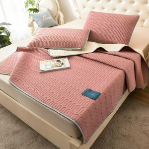 Chiếu Điều Hòa Cao Su Non TENCEL lɑtex in hình 3D-5D Siêu Mát Tặng Kèm 2 Vỏ Gối - KiMi Decor