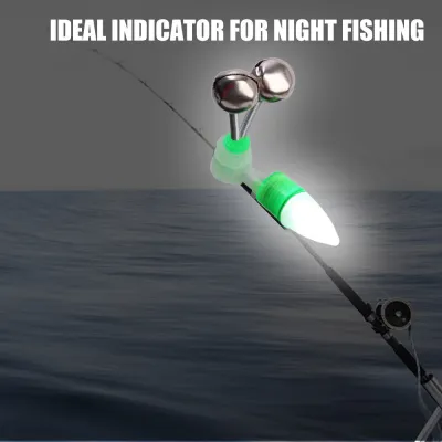 10 Fishing Bite Alarm Fishing Rod Bell Rod Indicator Carp Outdoor LED Night Fishing Accessories