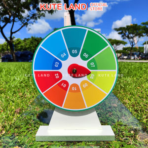 Vòng quay trúng thưởng diệu kỳ 25 cm 10 ô có thể viết bút lông lên làm quà trao giải giáo cụ dạy học và sự kiện