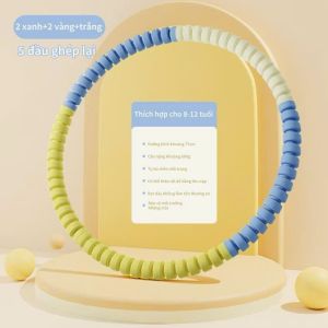 Vòng Lắc Eo Hula Hoop Tháo Rời Nhiều Màu Bọc Mút Dày Êm Ái Tập Eo Thon Bụng Gọn Trẻ Em/ Người Lớn