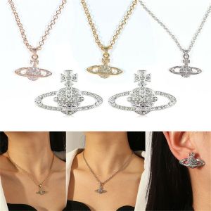 FINGERTIP ART ของขวัญวันวาเลนไทน์ คริสตัล ต่างหู สร้อยคอโบฮีเมียน เครื่องประดับ จี้ลูกโลกหัวใจดาวเสาร์ โซ่กระดูกไหปลาร้า