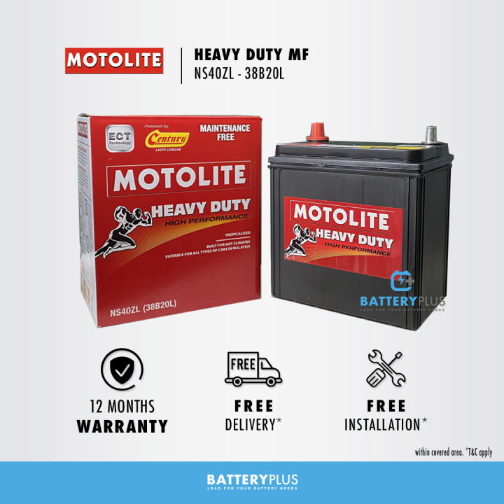 38B20L | NS40ZL Century Motolite Heavy Duty MF Car Battery Bateri ...