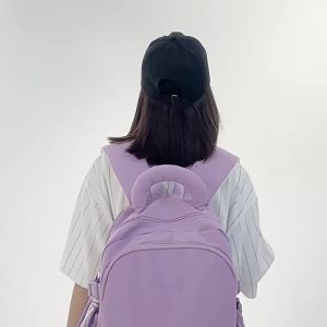 AE Waterproof nylon backpack for junior high school students womens casual commuter bag student backpack travel backpack