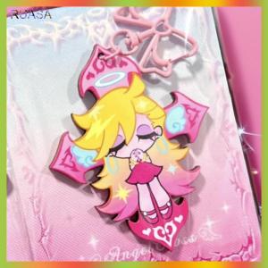 RUASA Panty stocking với garterbelt Keychain người phụ nữ Anime Keyring Túi Acrylic Mặt dây chuyền người bạn brithday Quà Tặng cosplay phụ kiện