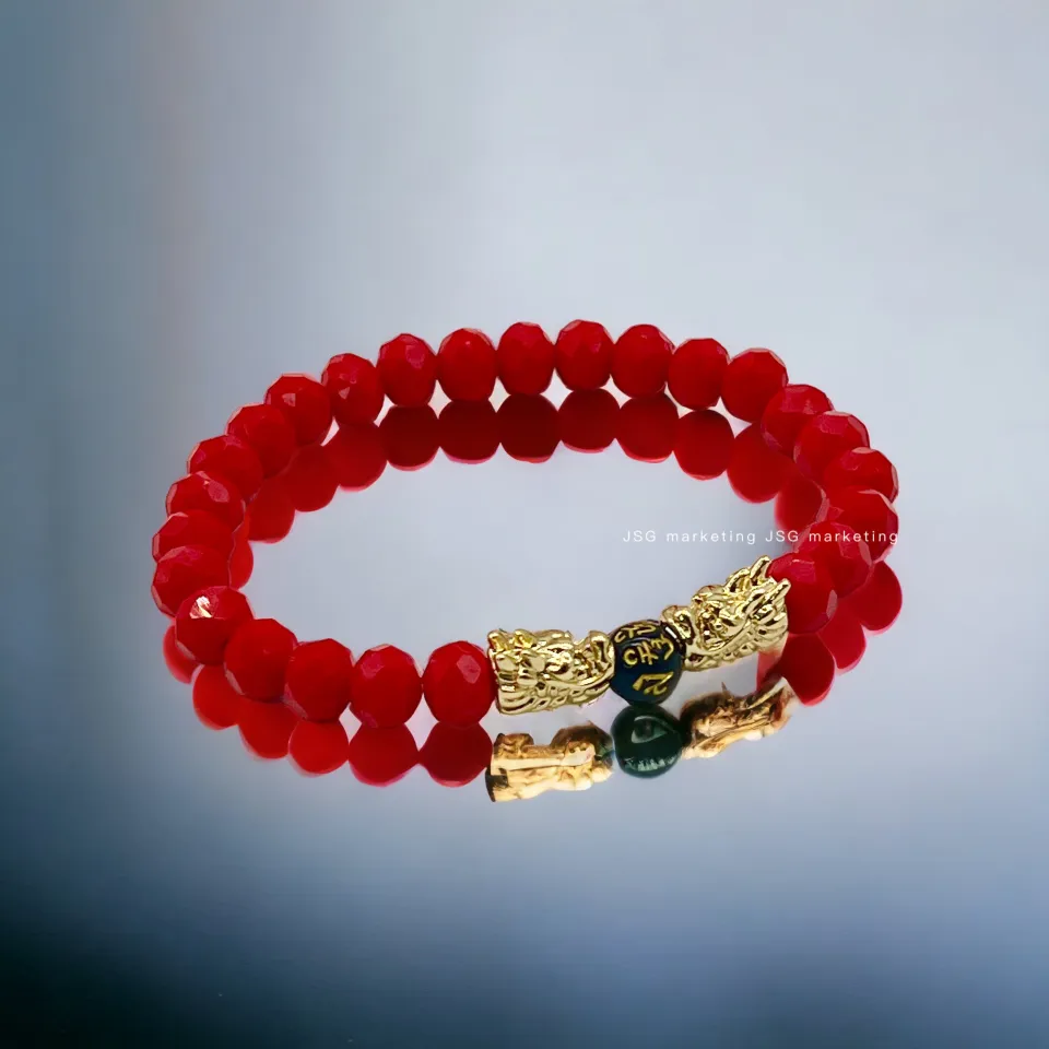 Feng shui deals double dragon bracelet