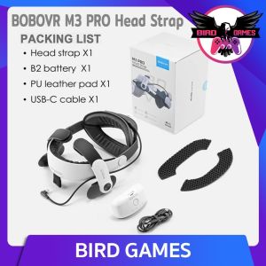 BOBOVR M3 Pro Head Strap สายรัดหัว Meta Quest 3 / 3s (อุปกรณ์เสริม Oculus)(อุปกรณ์เสริม Meta)(แท่นชาร์จแบต Meta 3)(แท่นชาร์จแบต B2)"