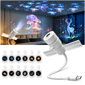 ZDSSY Galaxy Starry Sky Night Light Projector 2-in-1 Portable 360° Adjustable Brightness Control Eye‑Caring LED USB Night Light for Kids Adults Bedroom Home Ceiling Car Decor Gift