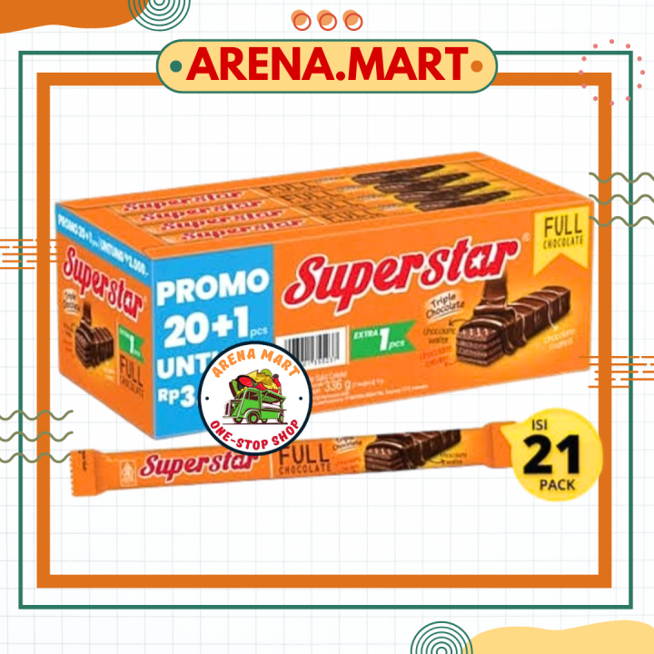 Super Super Star Superstar Wafer Super Star Coklat Triple