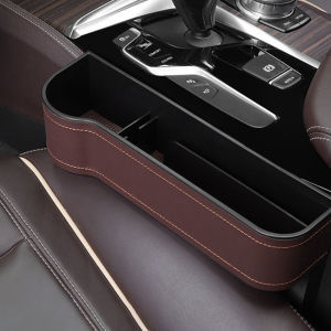 Bigmall ที่เก็บของข้างเบาะรถ ที่ใส่ของในรถ ช่องใส่ของในรถ วัสดุหนัง No.Y1329 Y1328