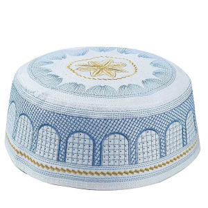Arab Muslim Hat Cotton Prayer Cap Embroidery Design Lightweight Men