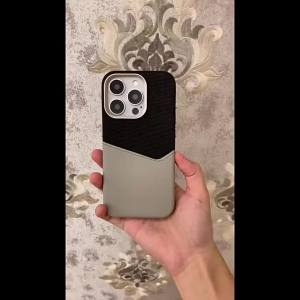 Trendy Flax Leather Wireless Charging for MagSafe Phone Case For iPhone 17 18 Pro Max 16 15 14 13 12 Hit Color Card Pocket Cover2026