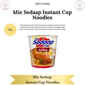 Mie Sedaap Selection Korean Spicy Soup Noodles 75g - Halal Certified Fried Instant Noodles with Crispy Onions & Customizable Spiciness