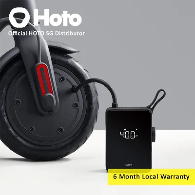 HOTO Portable Rechargeable Electric Tire Inflator For | Cars | Motorcycle | E-Bike PMD PMA | LED Display (6Months)