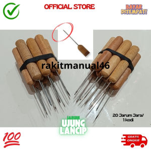 Jarum Pelubang Sol Sepatu Ujung Lancip 20 Pcs Tajam / Jarum Pembolong Kulit Alat Jahit Sol Sepatu Runcing