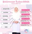 TUDUNGSICOMEL Tudung Sekolah Awning Scuba Instant Harian Sarung Kuning Krim Budak Kanak-kanak. 