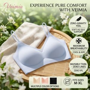 Womens Seamless Bra Wireless Comfort Bra Breathable Cooling Ultra Thin Lightweight Adjustable Strap Padded Bra