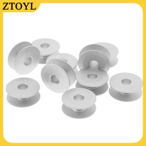 ZTOYL 10pcs 21mm công nghiệp nhôm bobbins cho ca sĩ anh em máy may công cụ