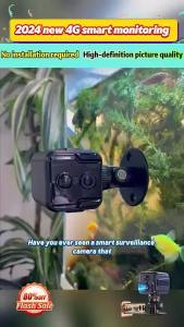 ✨[Anti-Thife/No Wiring/No Installation] 4G Remote Inligent Monitoring Camera/HD Wide Angle Full Color Wireless Mobile Phone Surveillance Night Camera/Wifi Network Home Security Monitoring/Easy Installation 4G远程智能监控摄像头