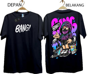 Kaos Pria Tshirt Pria dan Wanita Baju Distro Depan Belakang Bang
