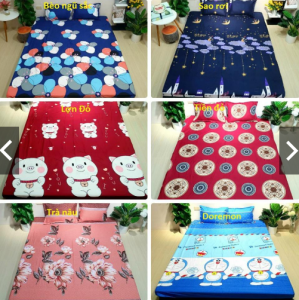 Bộ Ga Gối Poly Cotton Chất Liệu Thoáng Mát Hàng Đủ Kích Thước - Hàng Xuất Hàn Ga Trải Giường Drap Trải Giường