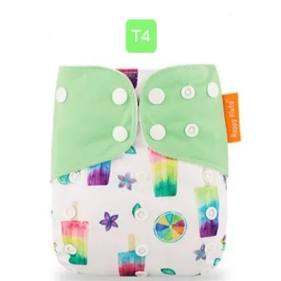 Happy Flute Cloth Diaper with Suede Inner Layer PUL waterproof Outer Layer Adjustable and Reusable Suitable for Newborn up to 3 yrs old Reusable Adjustable Washable Economical 1 pc of Shell Cloth Diaper