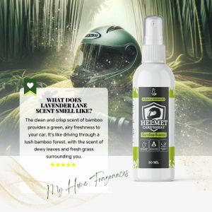 Helmet Care Spray: Natural Deodorizer Disinfectant Sanitizing Odor Neutralizing My Home Fragrance
