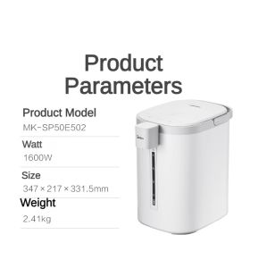 Midea Hot Water Dispenser Electric Kettle Intelligent Constant Temperature Integrated 5L Large-capacity Water Boiling Dispenser Thermal Kettle