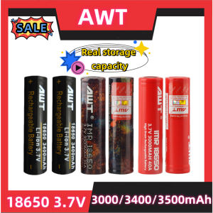 AWT 18650 3500/3400/3000mAh It is suitable for flashlights radios etc 2
