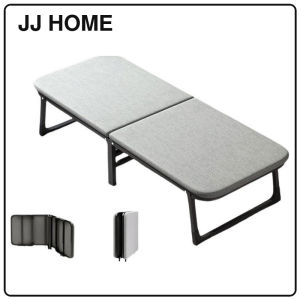 【JJ HOME】High Grade Folding Bed Foldable Single Bed Thick Portable Mattress Wide MetalFrame