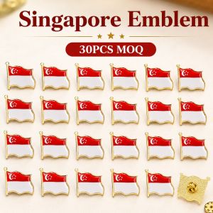 🚩SG Local Stock 🚩61th SG National Flag Enamel Singapore Emblem Lapel Pin Badge Brooch Wholesale NDP Collection