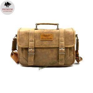 BS PU Leather Office Sling Bag Men Shoulder CrossBody Messenger Bag Beg Sandang Tepi Lelaki