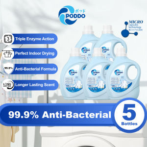 [BUNDLE of 5] PODDO Bio-Enzyme 99.9% Anti-Bacterial Laundry Detergent 2L Carton Deal