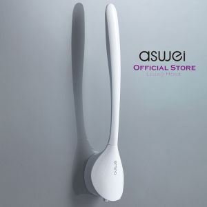 ASWEI A2013 Sikat Toilet Silikon Slim Tempel Dinding