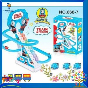 Train & FREIND Music Race Electronic Automatic Track Kids Pretend Play Game