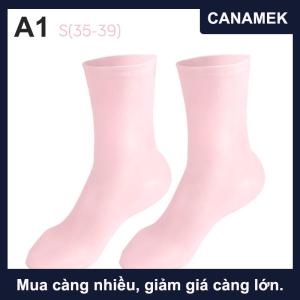 【CANAMEK】 1 Pair Feet Care Socks Silicone Moisturizing Gel Heel Socks Home Use Cracked Foot Skin Care Spa Protectors