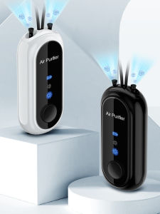 ✨ Purification Device/Purifier Purifies Air/Portable/Mini Portable/Comfort Ring/Lightweight/Compact/Good Purification Effect Health/Wearable Neck Purifier 1.2B Negative Ion Purifier Necklace Air Purifier