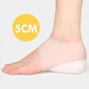 5cm Silicone Height Enhancement Insole Soft Comfortable Anti-slip General Purpose Essential for Height Enhancement