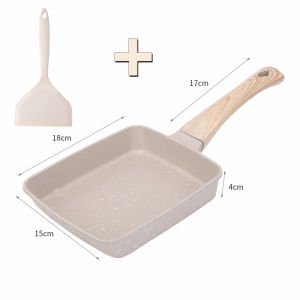 ✅พร้อมส่ง🔥กระทะทำไข่ม้วนญี่ปุ่น สี่เหลี่ยม 15x19ซม เคลือบหินอ่อน Non-stick ก้นหนา ให้ความร้อนสม่ำเสมอ ใช้ได้ทั้งเตาแก๊สและเตาแม่เหล็กไฟฟ้า