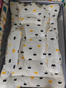 Baby Nest Newborn Crib Bedding Set Cotton Baby Travel Bed Newborn Bed Set Baby Bedding With Pillow Baby Sleeping Bed Safety Bumper
