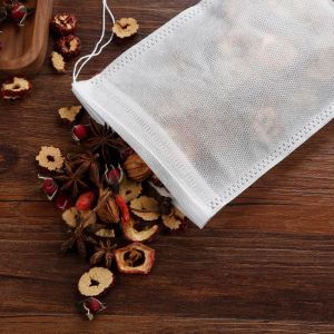 100 pieces of disposable coffee filter bag food grade bag non-woven spice filter tea bag coffee strainer