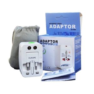 All-in-one Worldwide Universal International Travel Adapter Charger Adapter Plug Surge Protector Lock UK China Converter