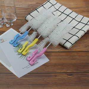 2PCS Sikat Botol Susu Bayi Free Sikat Dot Pembersih Botol Spon Susu Baby Bottle Nipple Brush 2IN1