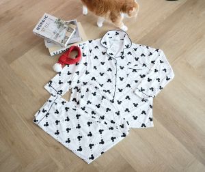 พร้อมส่ง⛔️ลดล้างสต๊อค⛔️ ชุดนอนแขนยาวขายาว ชุดนอนคอปก ชุดนอนเซต ชุดนอนผู้ใหญ่ ผ้าคอตตอน ชุดนอนผู้หญิง ชุดนอนน่ารักมาก ชุดนอน pajamas